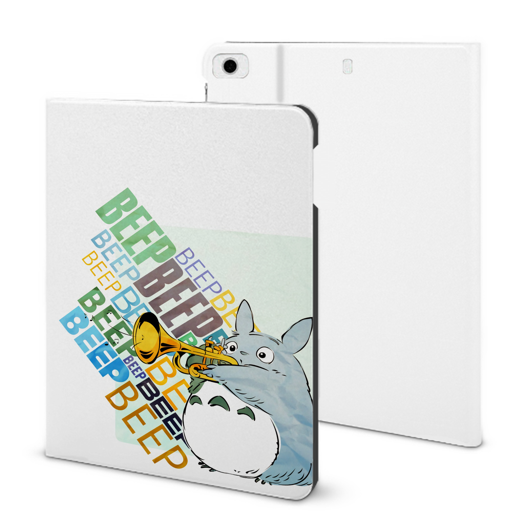 （画像用） となりのトトロ 草壁メイ 草壁サツキ My Neighbor Totoro Satsuki Kusakabe Mei Kusakabe IPad ケース ブック型 PUレザー TPU 耐衝撃 軽量 薄型 ペン収納なし 全面保護 IPad 各モデル対応